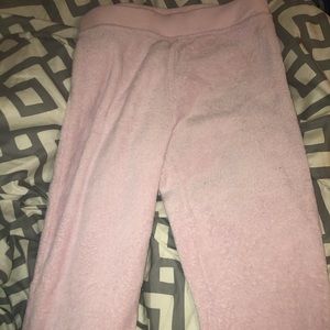Pink fluffy pants